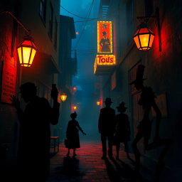 Shadows of the Pantomime - Text-based game