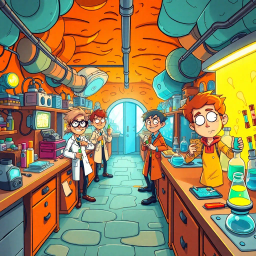 Lab Rascals: Who's the Genius Now? - Text-based game