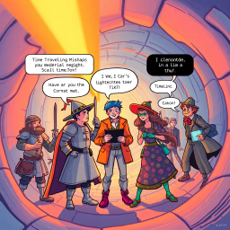 Chrono Chums: Who's There? - Text-based game