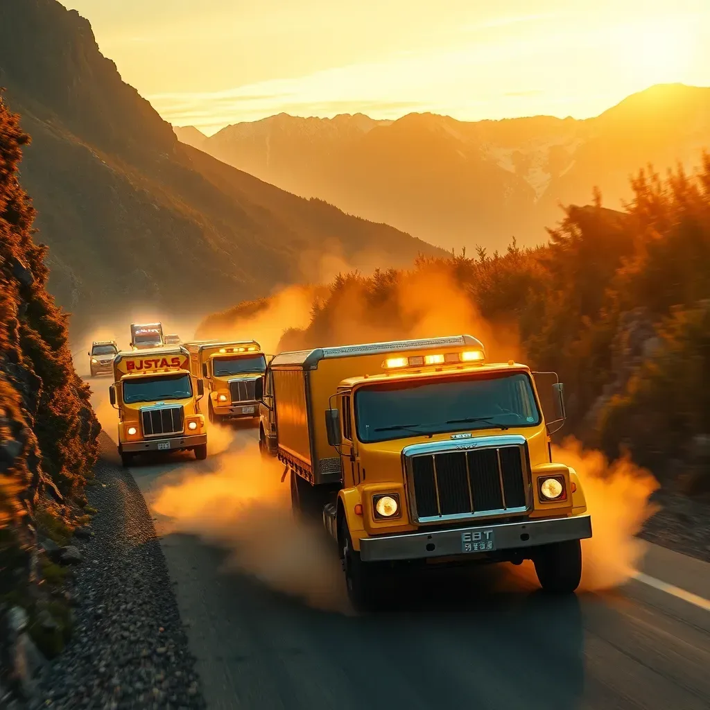 Kei Truck Convoy