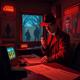 LCD Detective - Text-based game
