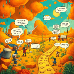 Satirical Parody text games