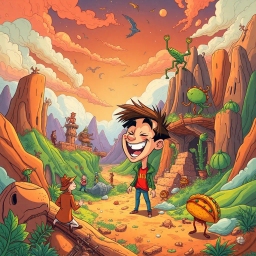 Metamayhem: Whose Adventure is it Anyway? - Text-based game
