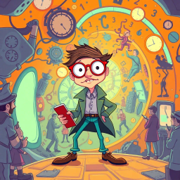 Time-travel Mystery text games