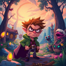 Quest Quagmire: Whose Adventure is it Anyway? - Text-based game