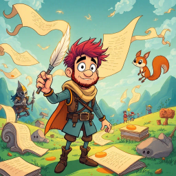 Quest for the Quirky Quill - Text-based game