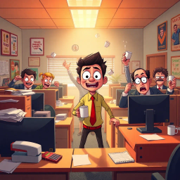 Desk Wars: Office Uprising - Text-based game