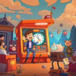 Time-travel Comedy text games