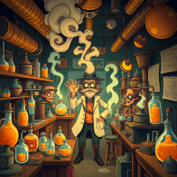 Mad Science & Misdemeanors - Text-based game