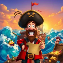 The Misadventures of Captain Squabbles - Text-based game