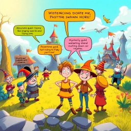 Chronicles of the Clueless: Whose Quest is it Anyway? - Text-based game