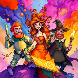 Metamayhem: Whose Adventure is it Anyway? - Text-based game