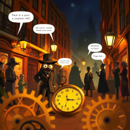 Chrono Chums: Who's There? - Text-based game