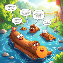 Log Jammed: Whose Logs Are These, Anyway? - Text-based game