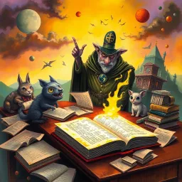 World-Building Parody text games