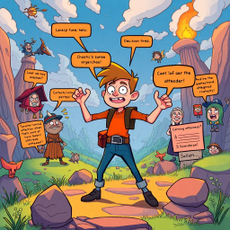 The Great MetaQuest: Whose Adventure is it Anyway? - Text-based game