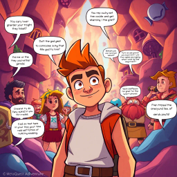 MetaQuest: Who's the Hero, Anyway? - Text-based game