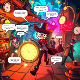 ChronoChase: Whose Time is it Anyway? - Text-based game