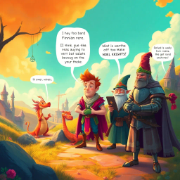 Chronicles of the Clueless: Whose Quest Is It Anyway? - Text-based game