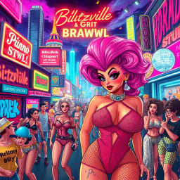 Bimbo Brawl: Glamour and Grit - Text-based game