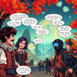 Chrono-Banter: Tethered Realities - Text-based game