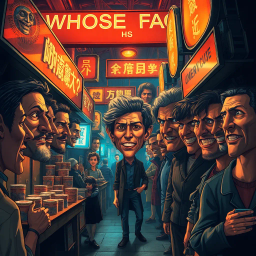 Whose Face Is It Anyway? - Text-based game