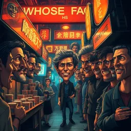 Whose Face Is It Anyway? - Text-based game