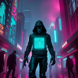 Neon Nights: Cyberpunk Conspiracy - Text-based game