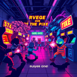 Revenge of the Pixels - Text-based game