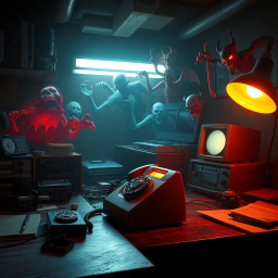 Hell, Oh? Who's There? - Text-based game