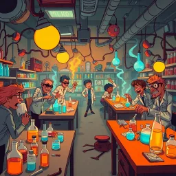 Whose Lab Is It Anyway? - Text-based game