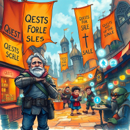 Questquake: Whose Adventure Is It Anyway? - Text-based game