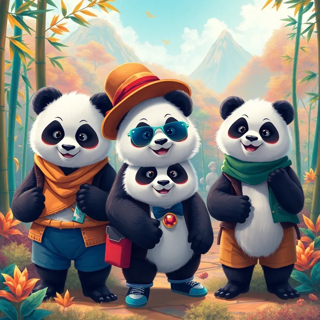 The Realm of Stylish Pandas