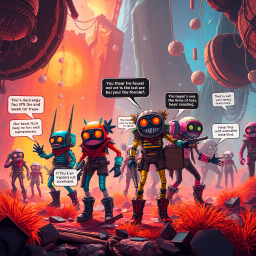 Metamayhem: Whose Adventure Is It Anyway? - Text-based game
