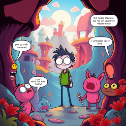 MetaQuest: Who's the Hero Anyway? - Text-based game