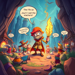 Questquake: Whose Adventure Is It Anyway? - Text-based game