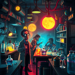 Whose Lab Is It Anyway? - Text-based game