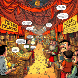 Relic Rumble: Whose Is It Anyway? - Text-based game