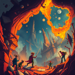 Metamayhem: Whose Adventure Is It Anyway? - Text-based game