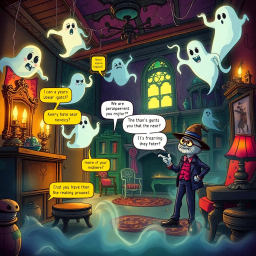 Whose Ghost Is It Anyway? - Text-based game