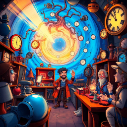 Chronochums: Who's There? - Text-based game