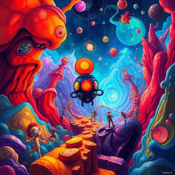 Cosmic Comedy Adventure text games