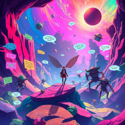 Spectrum Wars: Which Dimension Is It Anyway? - Text-based game