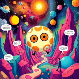 Spectrum Wars: Which Dimension is it Anyway? - Text-based game