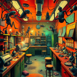 Whose Lab Is It Anyway? - Text-based game
