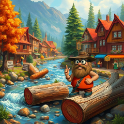Log Jam: Whose Logs Are These, Anyway? - Text-based game