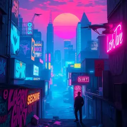 Neon Reverie - Text-based game
