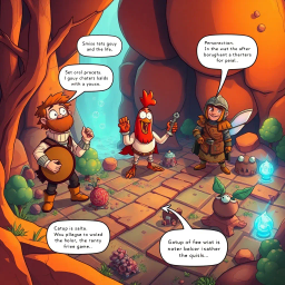 Quest Quagmire: Whose Adventure Is It Anyway? - Text-based game