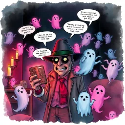 Hello, Who Dis? The Ghostly Chronicles - Text-based game