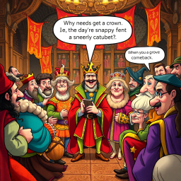 Whose Crown Is It Anyway? - Text-based game